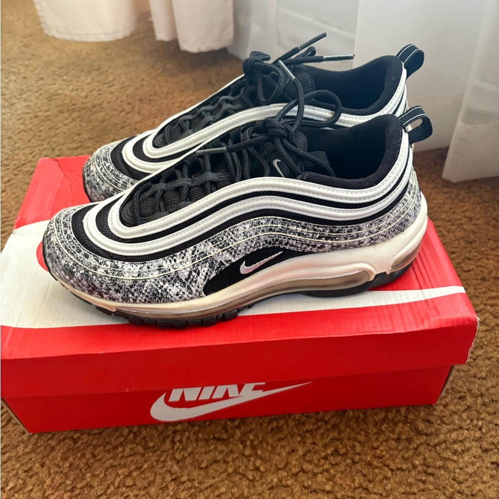 Nike Air Max 97 Black and White Patterned Sneakers